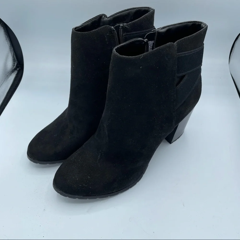 Target A New Day Black Faux Suede Ankle Boots 11_2